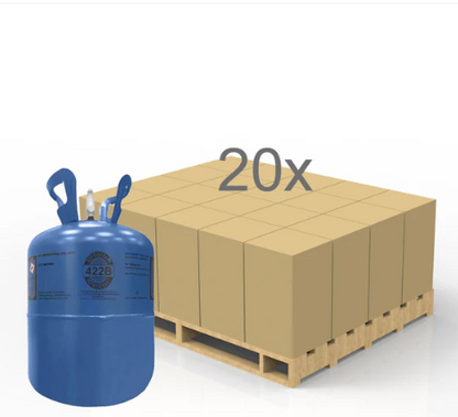 NU-22B (R-422B) Premium Refrigerant – 25 lb Factory-Sealed Cylinder