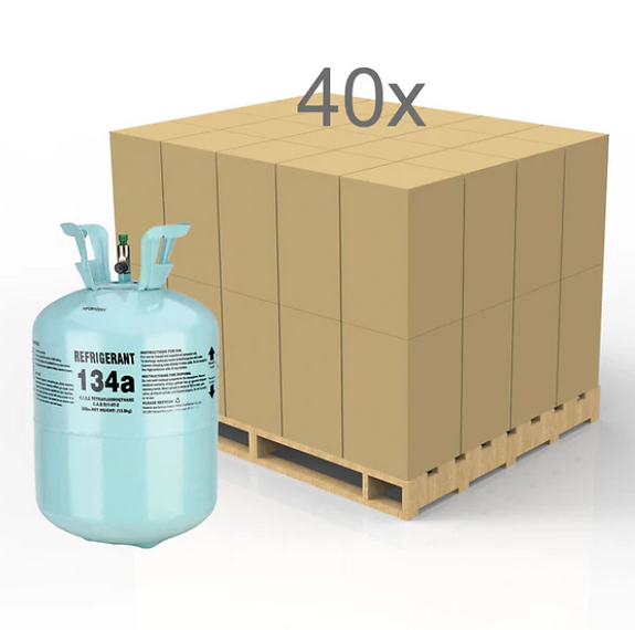 R-134a Premium A/C Refrigerant – 30 lb Factory-Sealed Cylinder