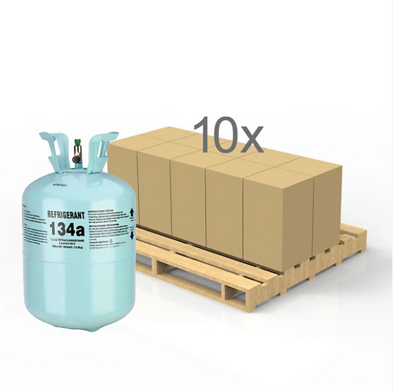 R-134a Premium A/C Refrigerant – 30 lb Factory-Sealed Cylinder