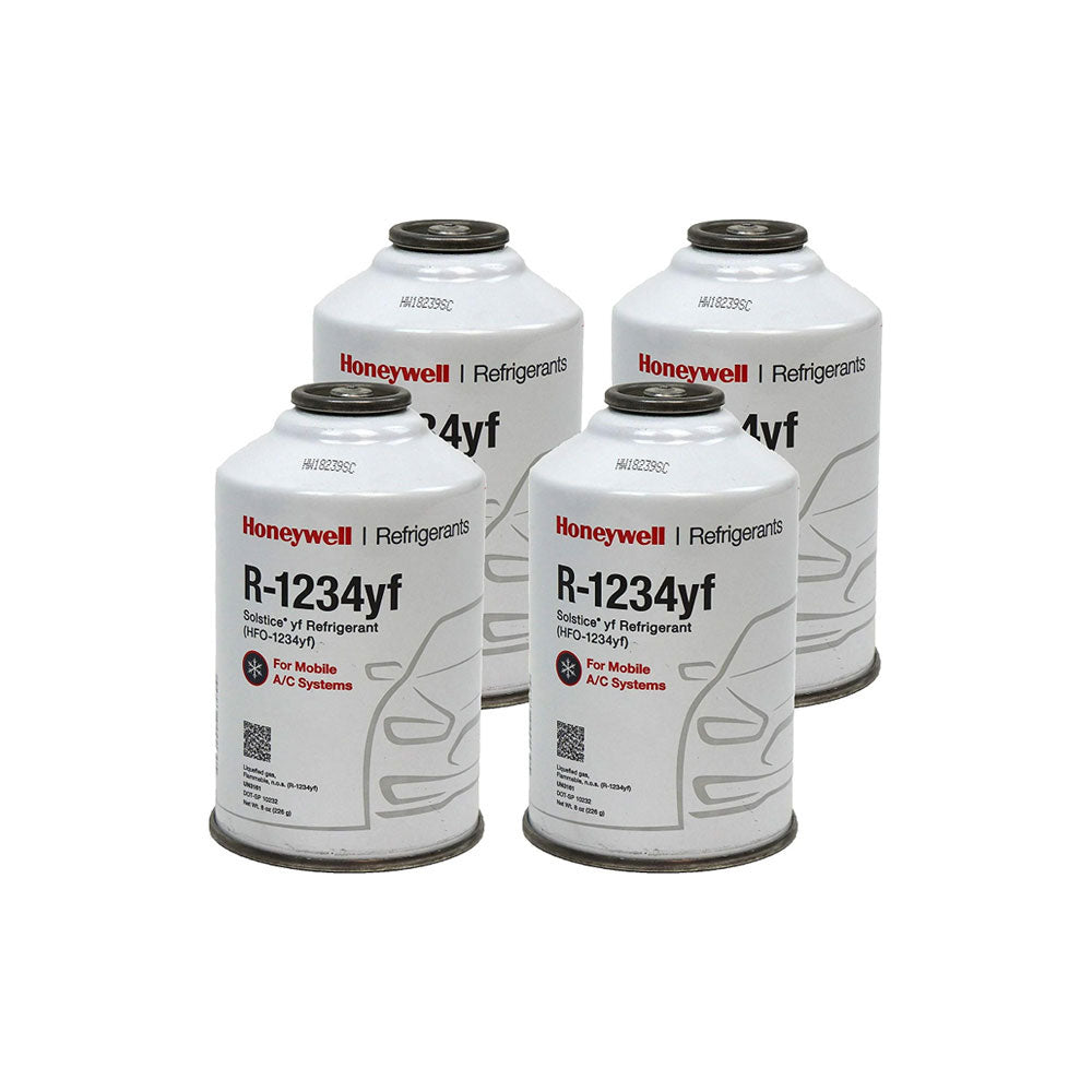 R-1234yf Premium A/C Refrigerant – 4-Pack, 8 oz Service Cans